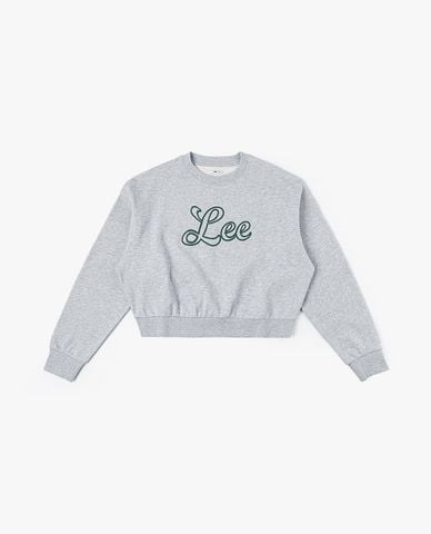  LEE - Áo sweatshirt nữ tay dài phom croptop Seasonal 