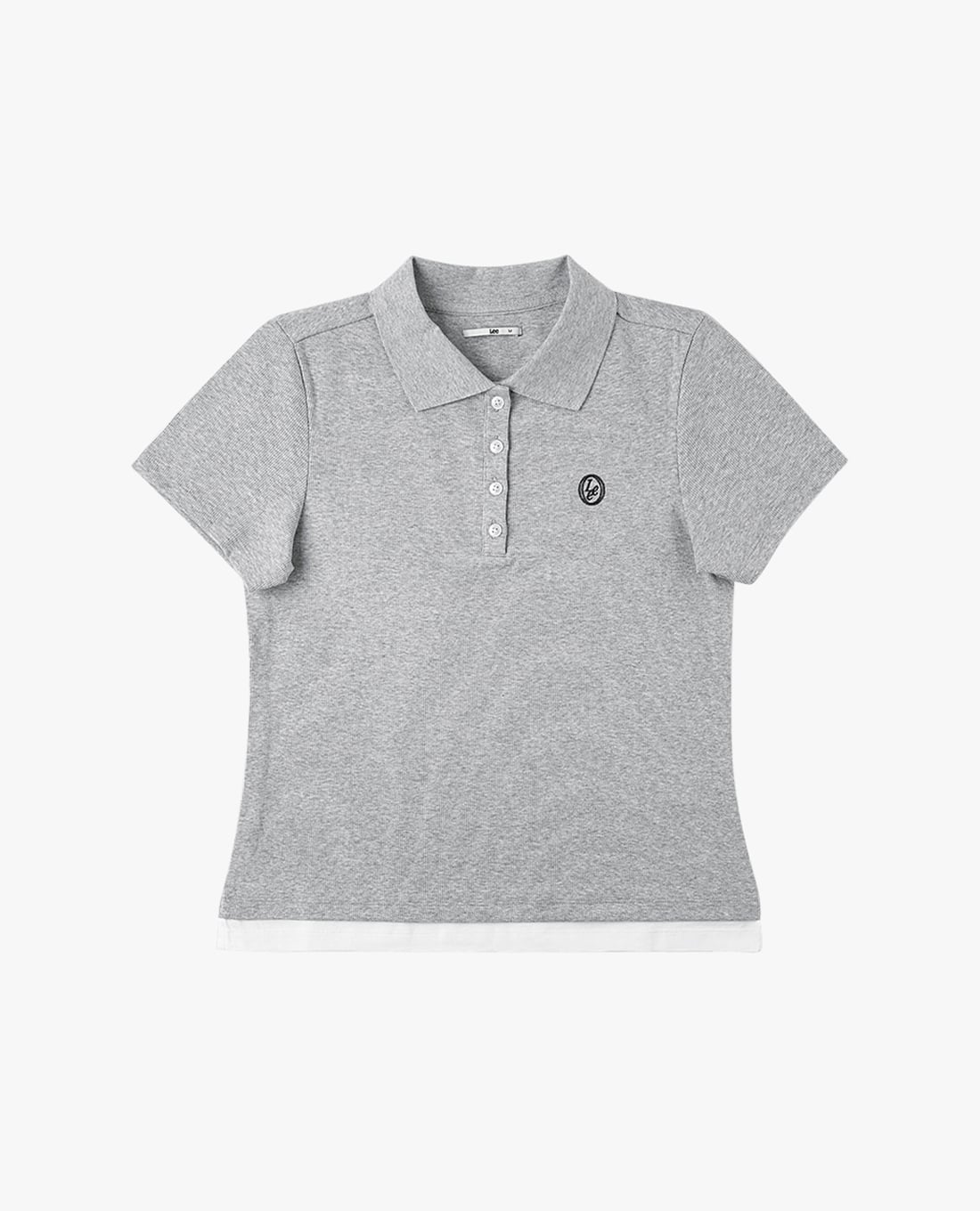 LEE - Áo polo nữ cổ bẻ tay ngắn phối viền