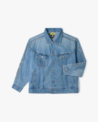  LEE - Áo khoác denim unisex tay dài Mighty Jaxx Seasonal 