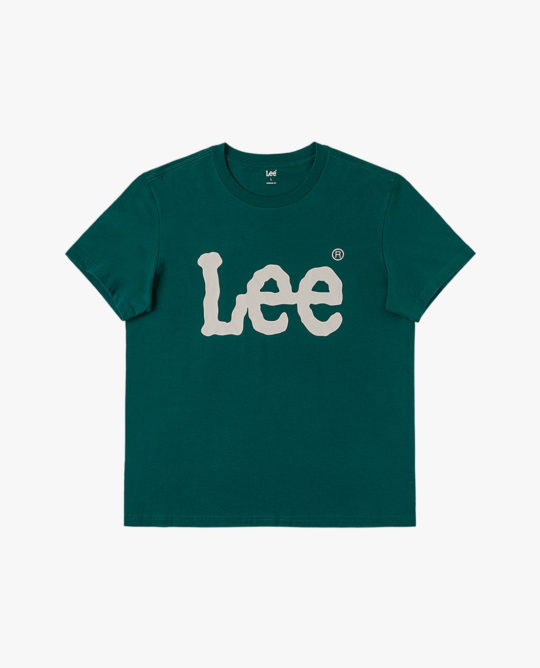 LEE - Áo thun nam cổ tròn tay ngắn phối logo