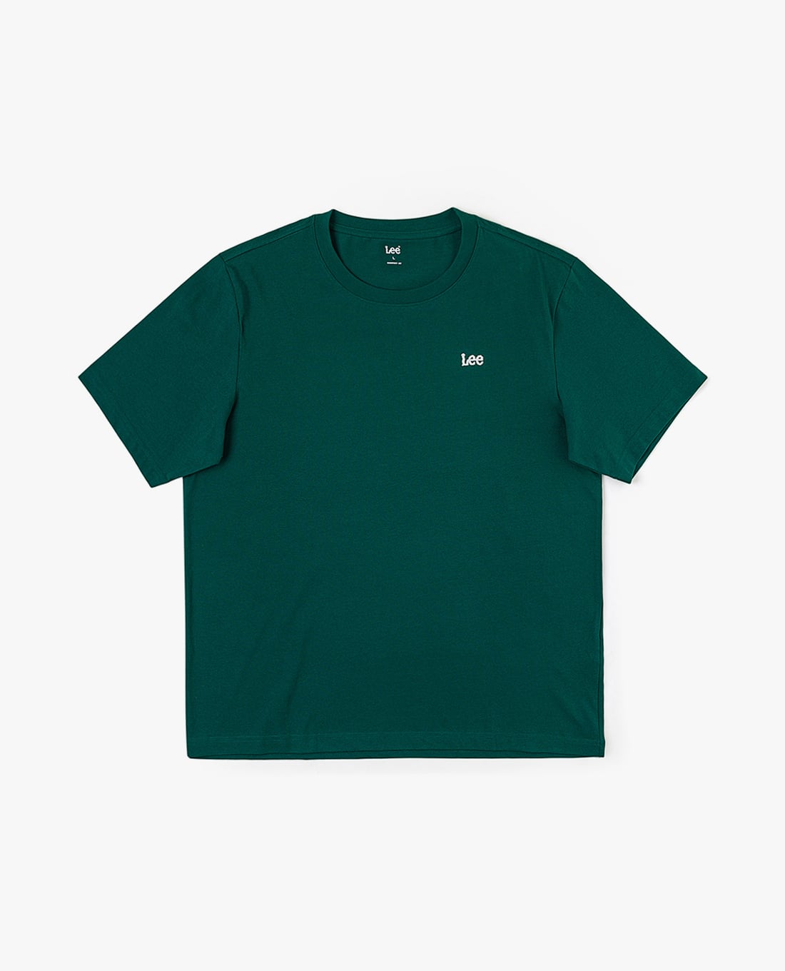 LEE - Áo thun nam cổ tròn tay ngắn thêu logo