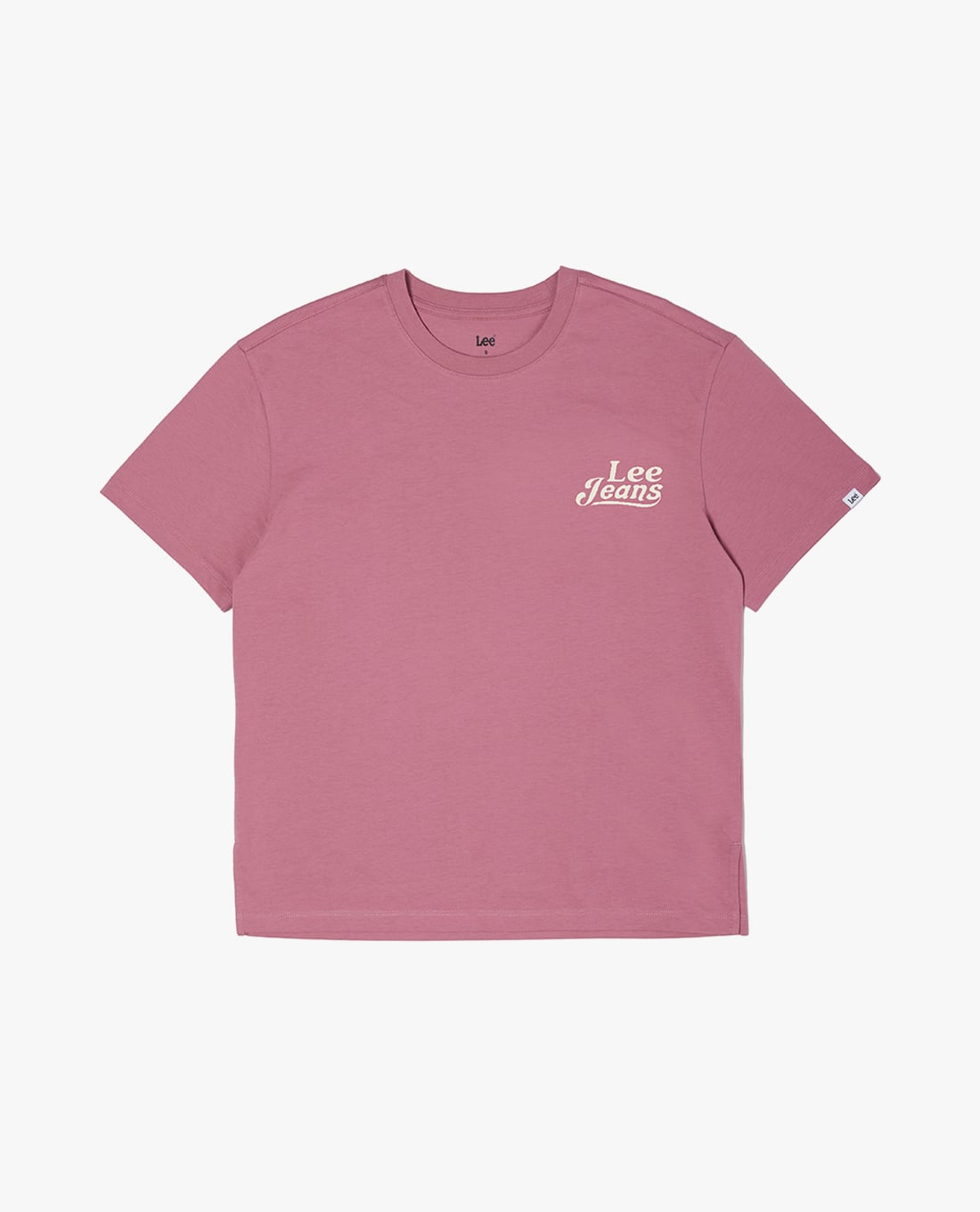 LEE - Áo thun nữ cổ tròn tay ngắn Boyfriend