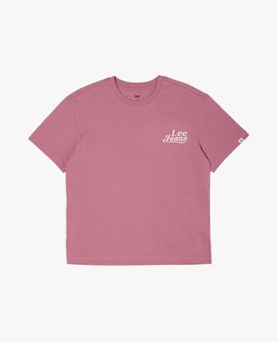  LEE - Áo thun nữ cổ tròn tay ngắn Boyfriend 