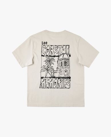  LEE - Áo thun nam cổ tròn tay ngắn in họa tiết 