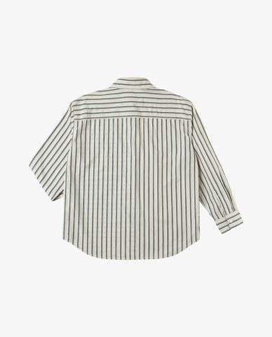  LEE - Áo sơ mi nữ cổ bẻ tay dài kẻ sọc 