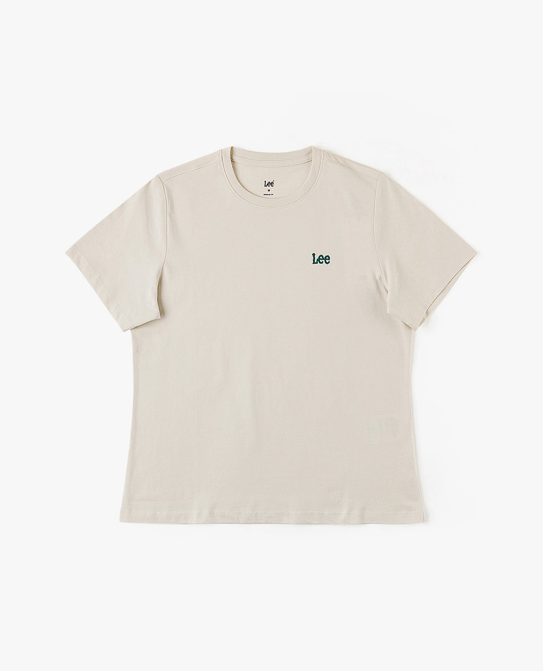 LEE - Áo thun nữ cổ tròn tay ngắn thêu logo