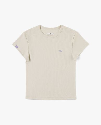  LEE - Áo thun nữ cổ tròn tay ngắn phom ôm 