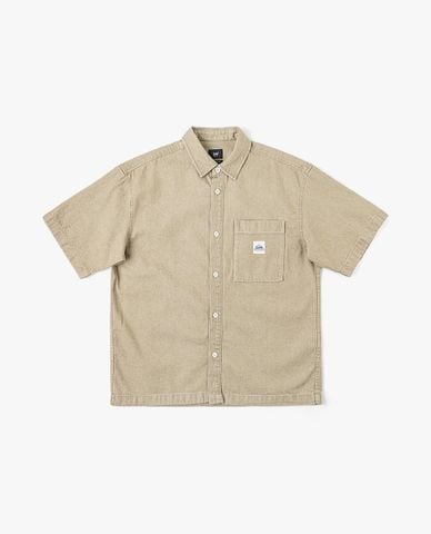  LEE - Áo sơ mi nam cổ bẻ tay ngắn phối túi 