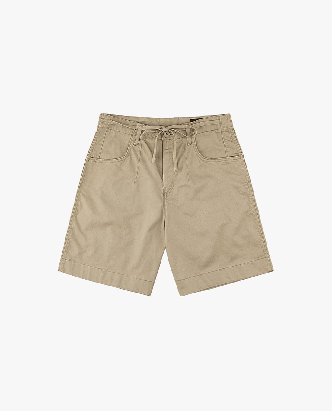 LEE - Quần short nữ ống rộng phối dây rút