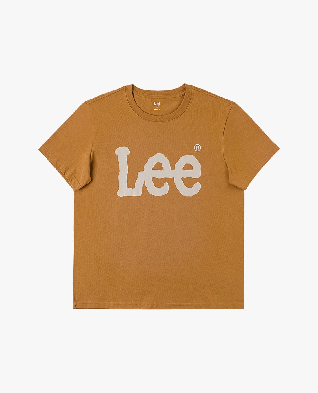 LEE - Áo thun nam cổ tròn tay ngắn phối logo