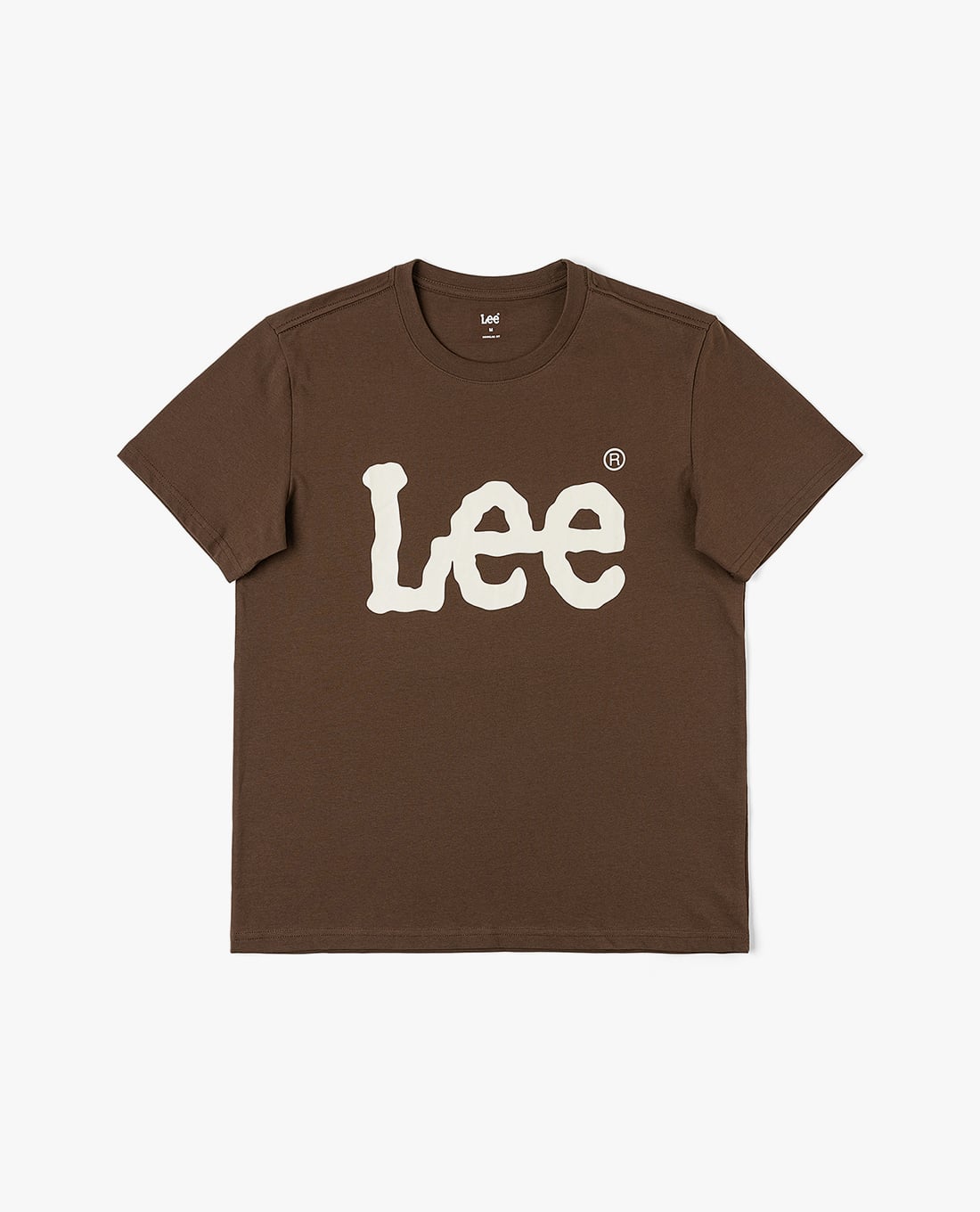 LEE - Áo thun nam cổ tròn tay ngắn phối logo