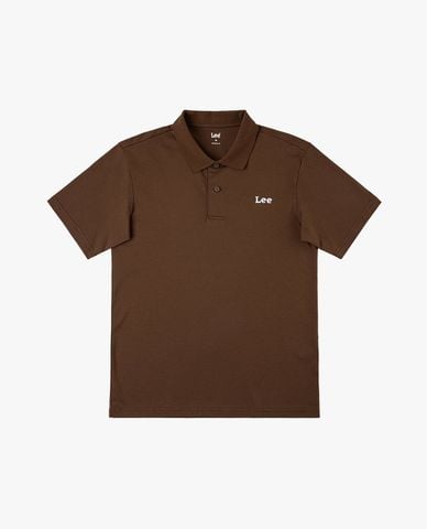  LEE - Áo polo nam cổ bẻ tay ngắn thêu logo 