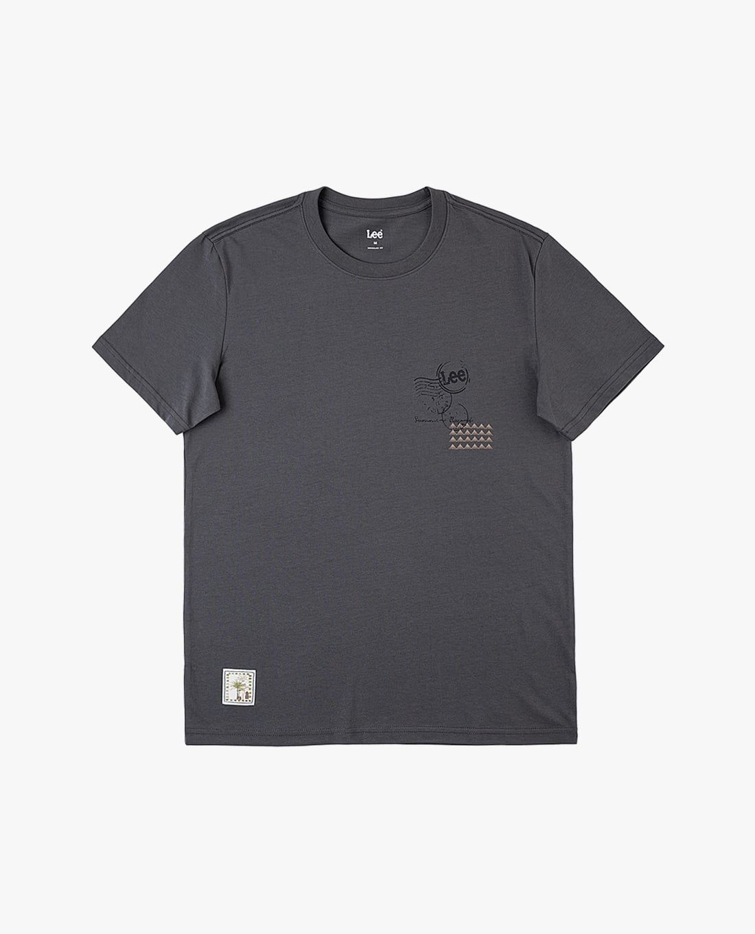 LEE - Áo thun nam cổ tròn tay ngắn in họa tiết