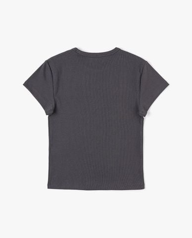  LEE - Áo thun nữ cổ tròn tay ngắn phom ôm 