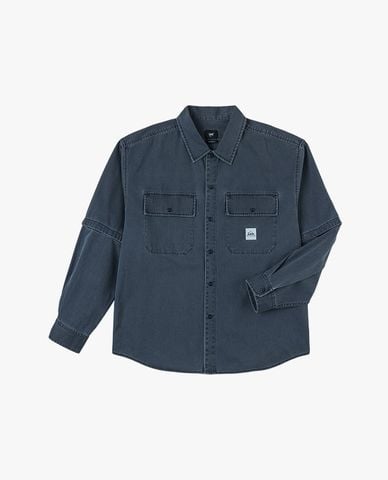  LEE - Áo sơ mi denim nam tay dài phối túi hộp 