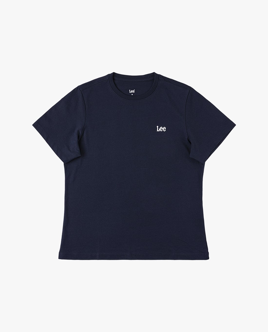 LEE - Áo thun nữ cổ tròn tay ngắn thêu logo