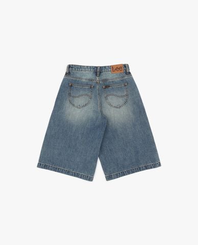  LEE - Quần short jeans nữ wash bạc 