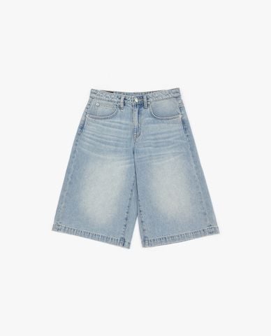  LEE - Quần short jeans nữ wash bạc 