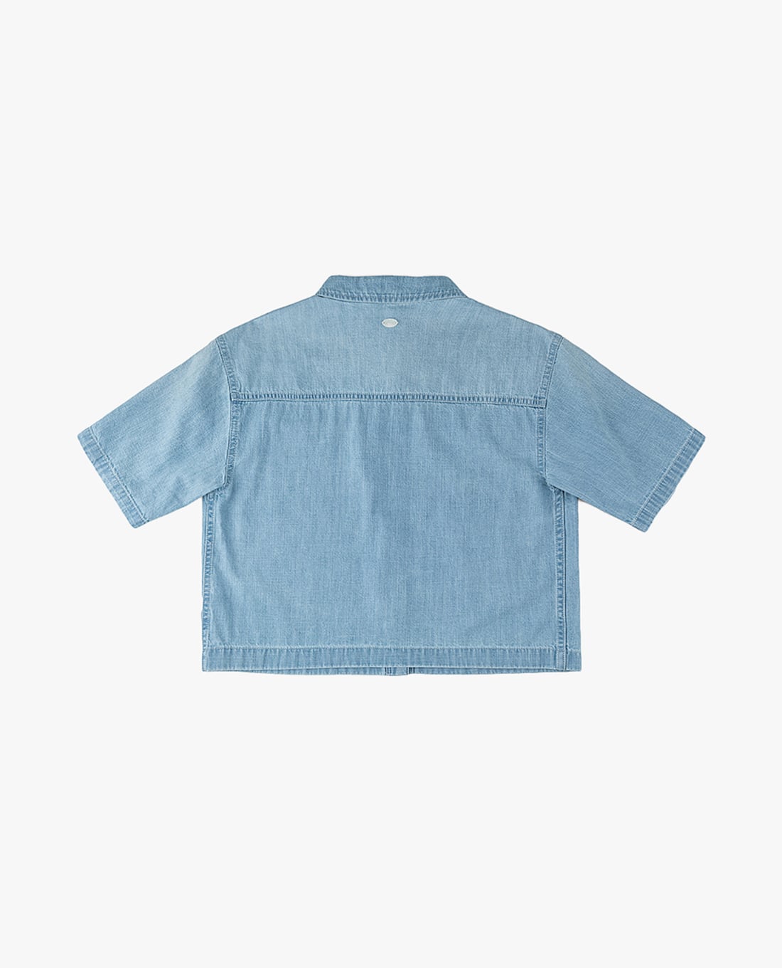 Áo sơ mi denim nữ tay ngắn phom croptop LEE