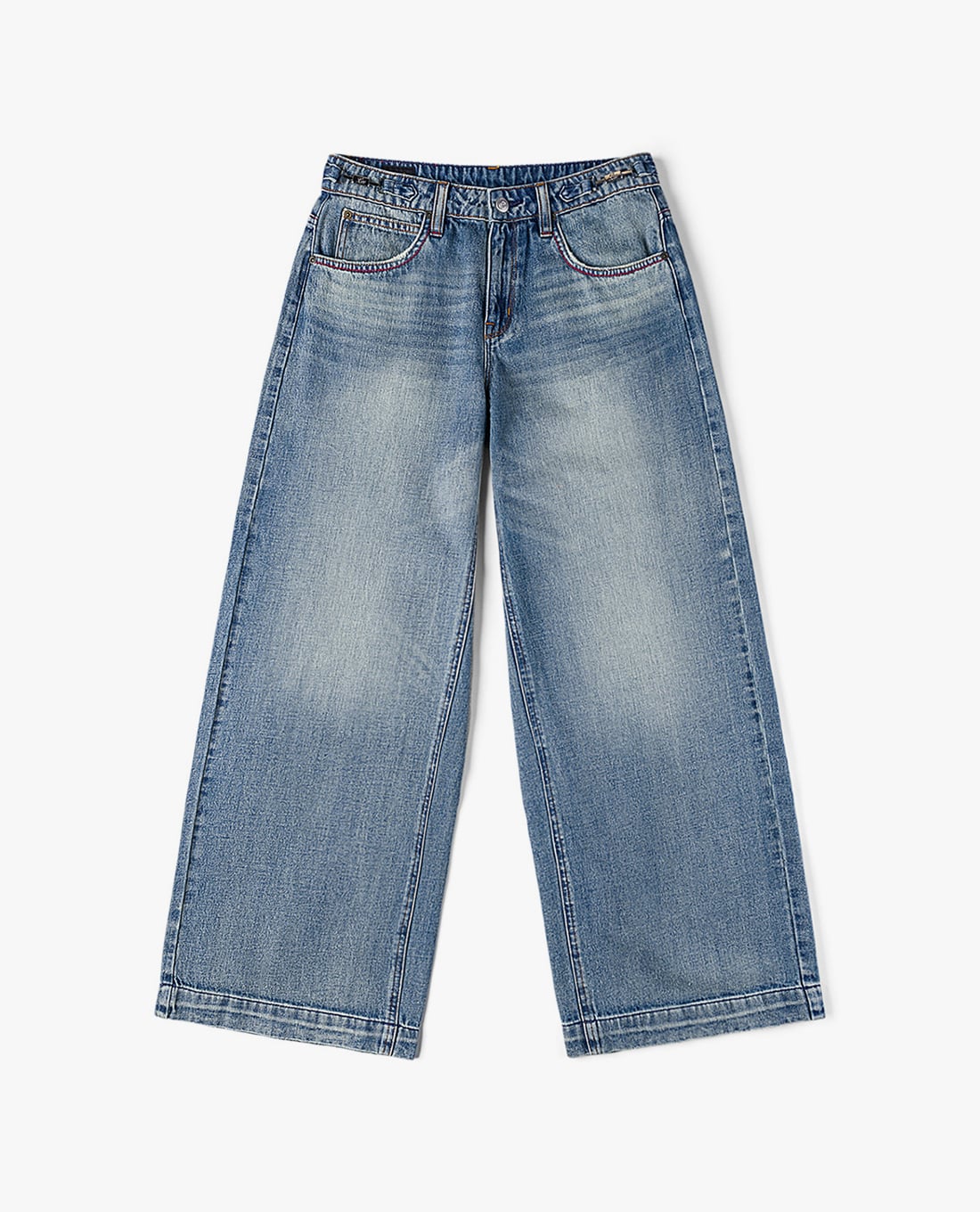 LEE - Quần jeans nữ ống rộng Indigo