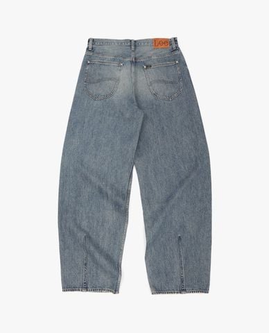  LEE - Quần jeans nam ống rộng wash bạc 