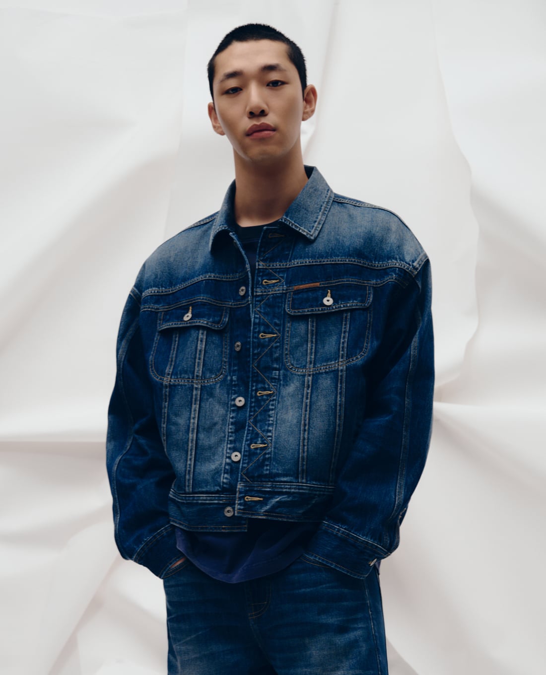 LEE - Áo khoác denim nam tay dài Lee x Feng Chen Wang