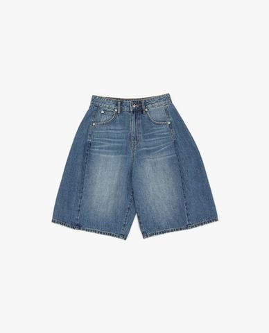  LEE - Quần short jeans nữ wash bạc 