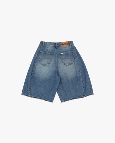  LEE - Quần short jeans nữ wash bạc 