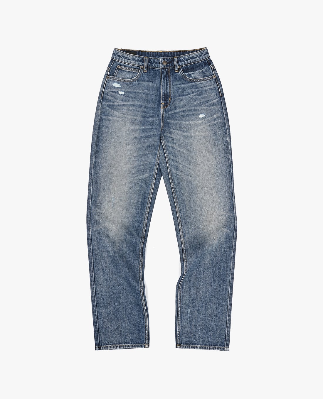 LEE - Quần jeans nữ ống đứng wash bạc 411