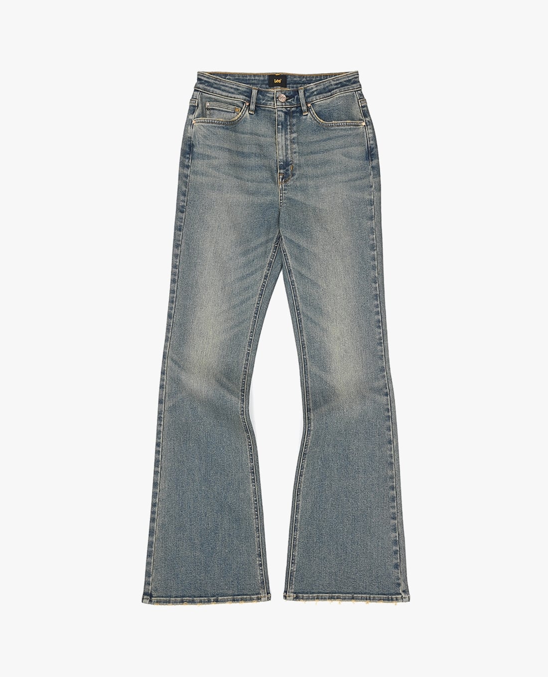 LEE - Quần jeans nữ ống loe wash bạc Modern