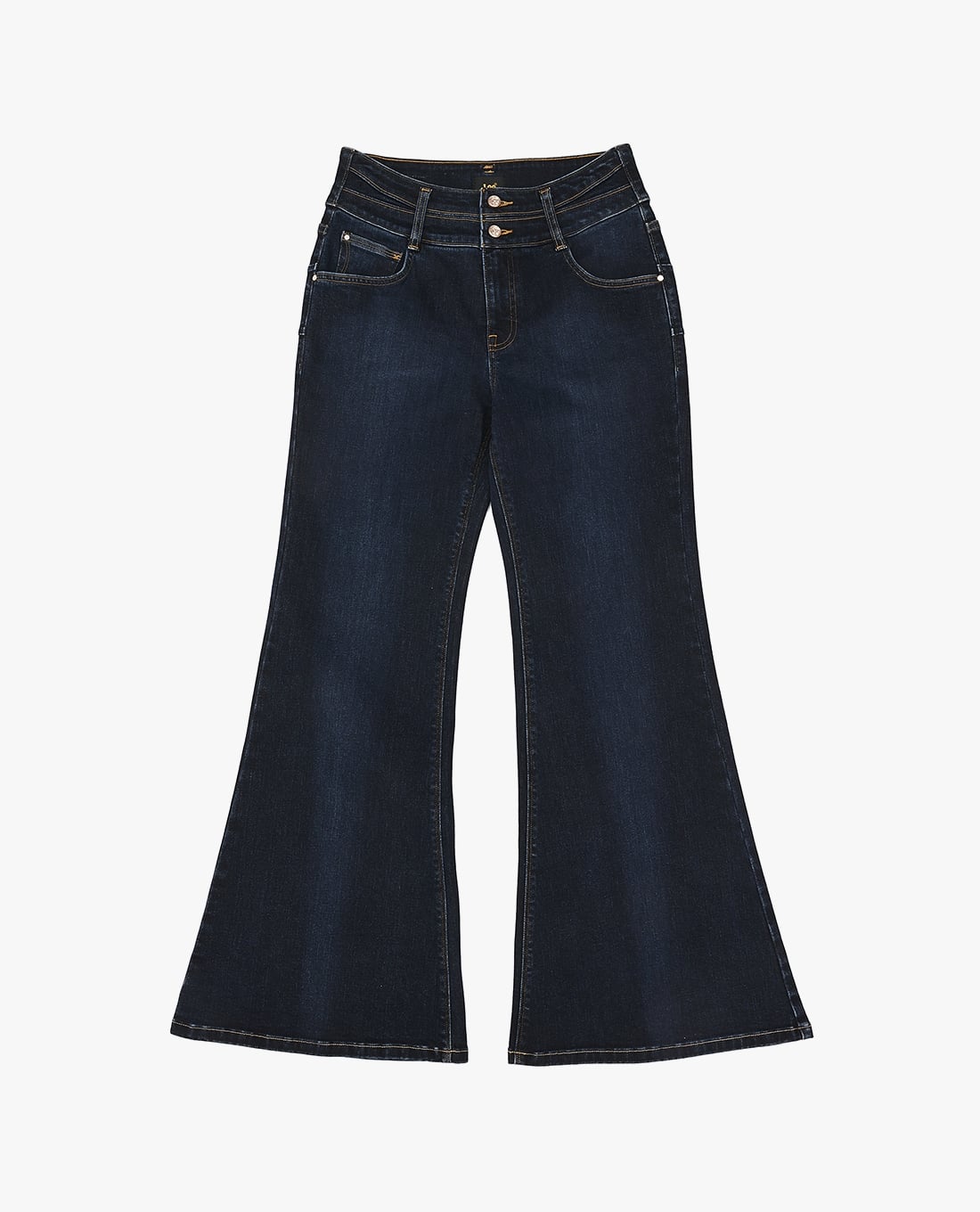 LEE - Quần jeans nữ ống loe khuy đôi Seasonal