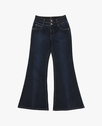  LEE - Quần jeans nữ ống loe khuy đôi Seasonal 