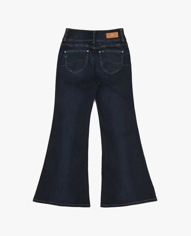  LEE - Quần jeans nữ ống loe khuy đôi Seasonal 