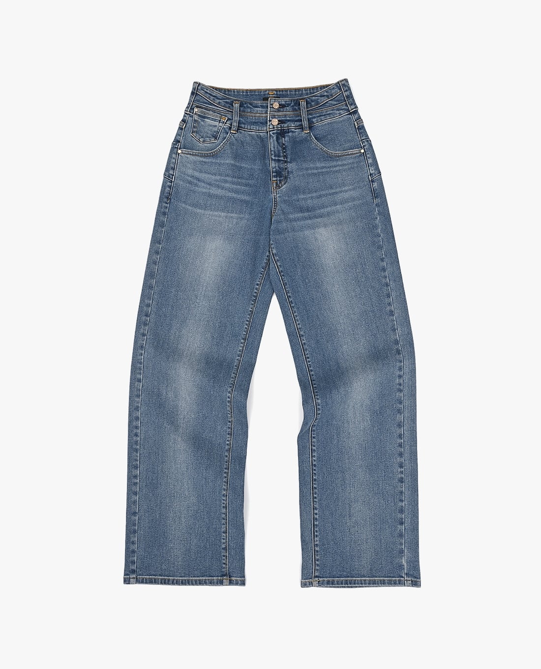LEE - Quần jeans nữ ống đứng khuy đôi 428