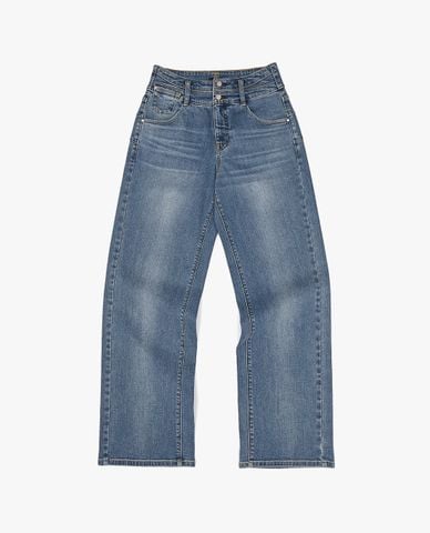  LEE - Quần jeans nữ ống đứng khuy đôi 428 
