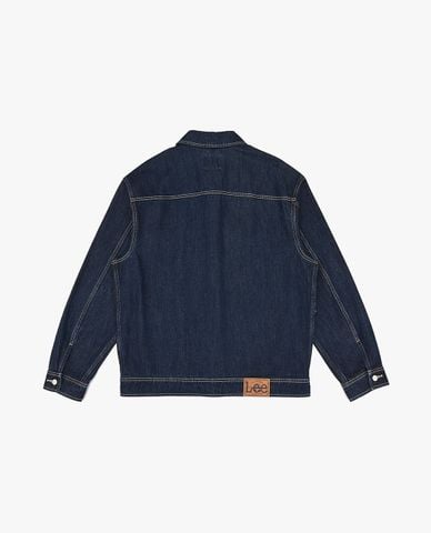  LEE - Áo khoác denim nam tay dài viền chỉ 