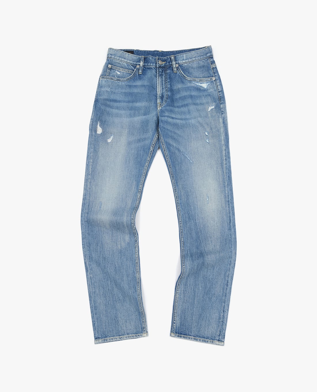 LEE - Quần jeans nam ống đứng wash bạc