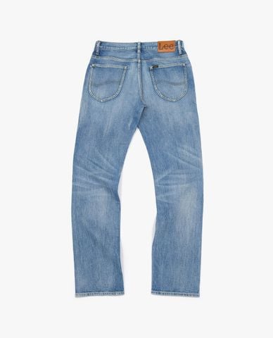  LEE - Quần jeans nam ống đứng wash bạc 