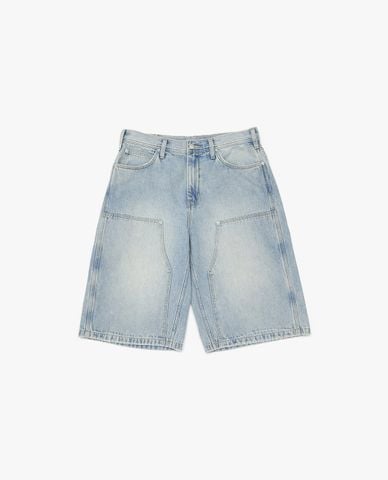  LEE - Quần short jeans nam ống rộng wash bạc 