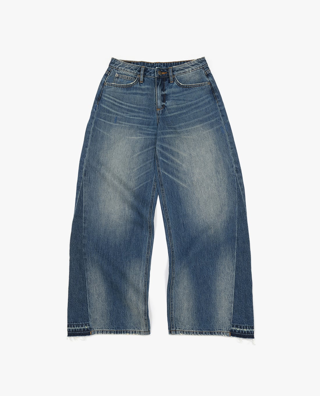 LEE - Quần jeans nữ ống rộng wash bạc