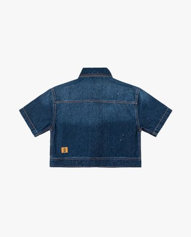  LEE - Áo khoác denim nữ tay ngắn phom croptop 101+ 