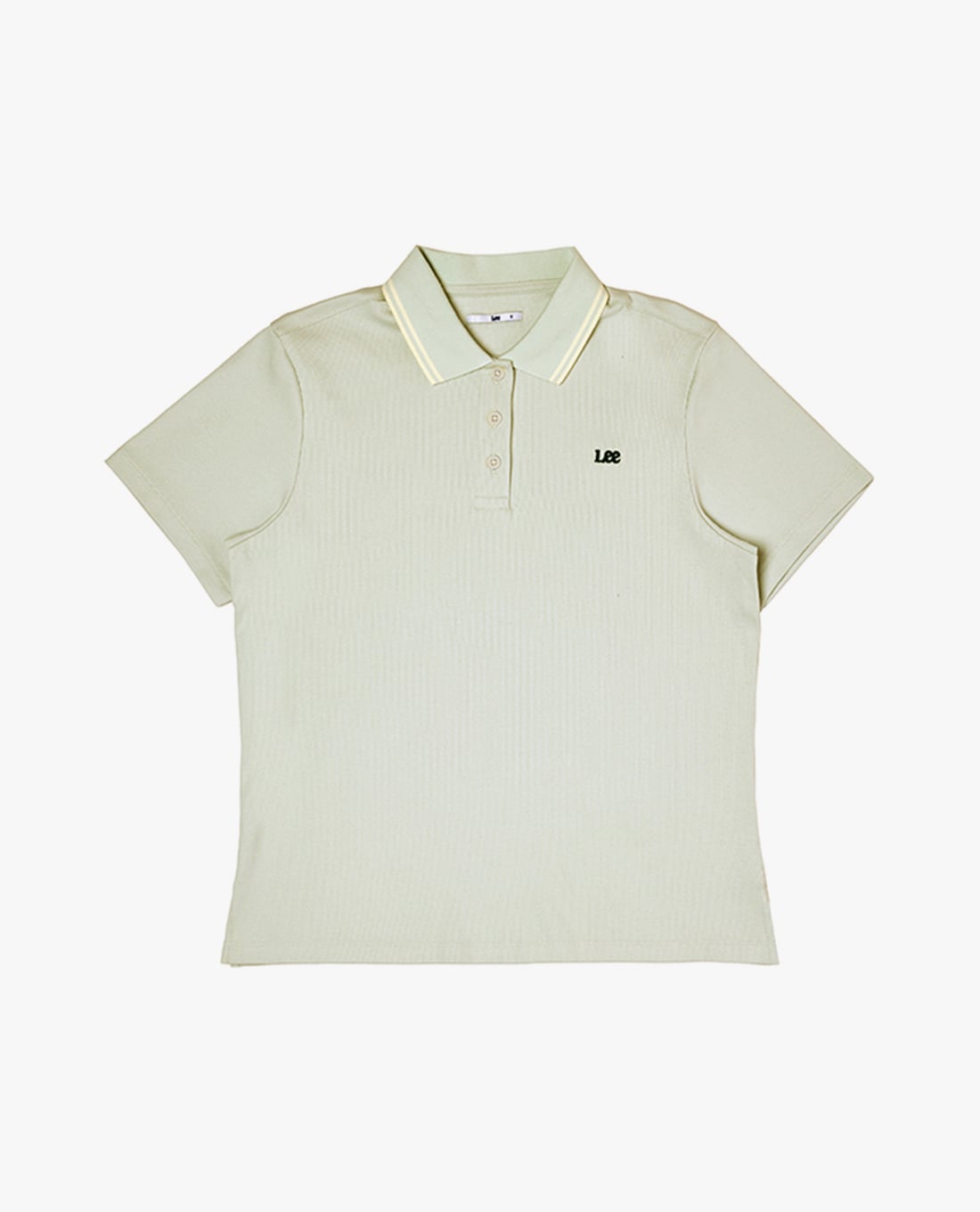 LEE - Áo polo nữ cổ bẻ tay ngắn phối logo