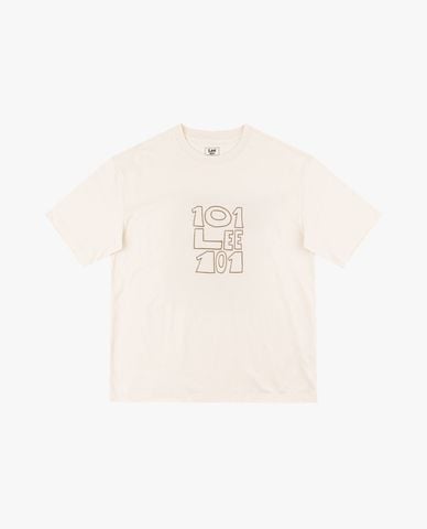  LEE - Áo thun nam cổ tròn tay ngắn in logo 101+ 