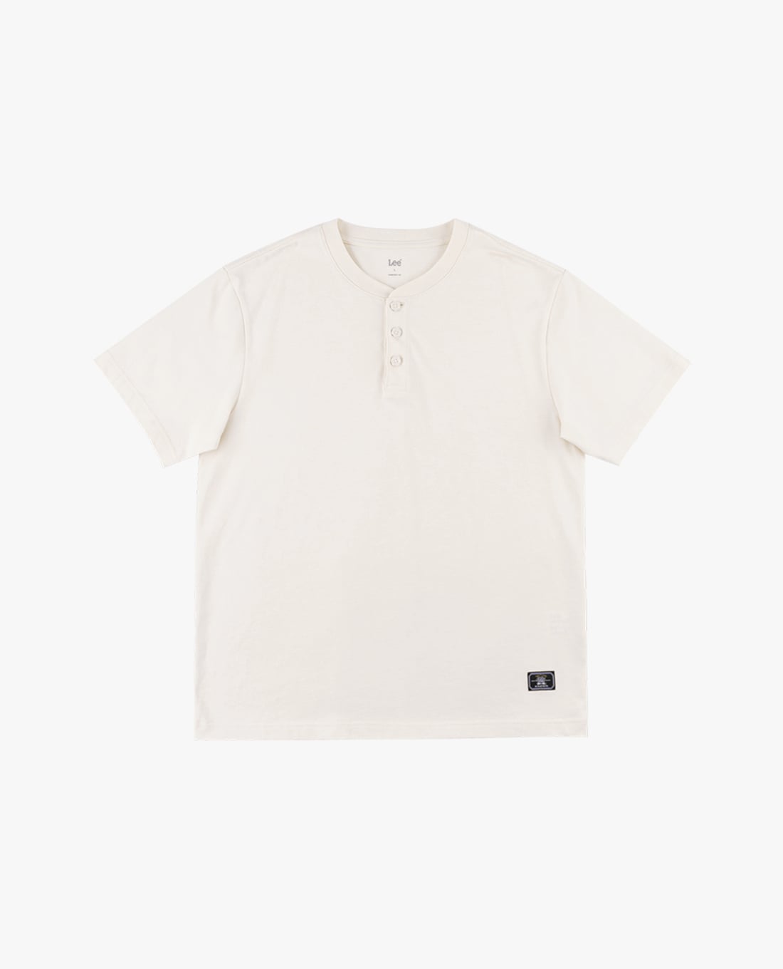 LEE - Áo thun nam cổ henley tay ngắn tối giản