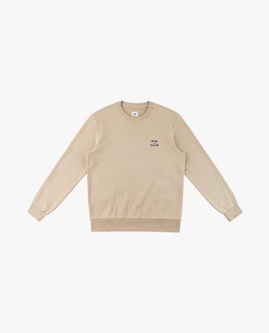  LEE - Áo sweatshirt nam cổ tròn tay dài thêu logo 