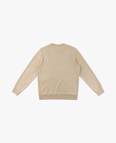  LEE - Áo sweatshirt nam cổ tròn tay dài thêu logo 
