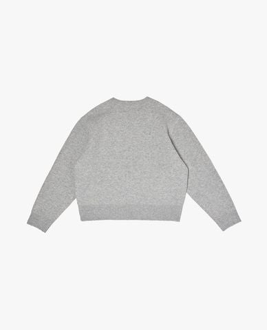  LEE - Áo dệt kim nữ cổ tròn tay dài thêu logo 