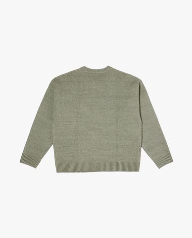  LEE - Áo sweater nam cổ tròn tay dài dệt logo 