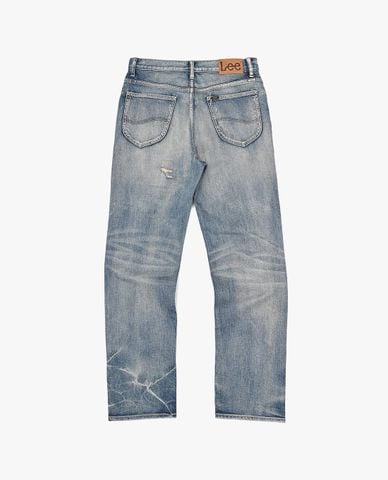  LEE - Quần jeans nam ống đứng rách gối 