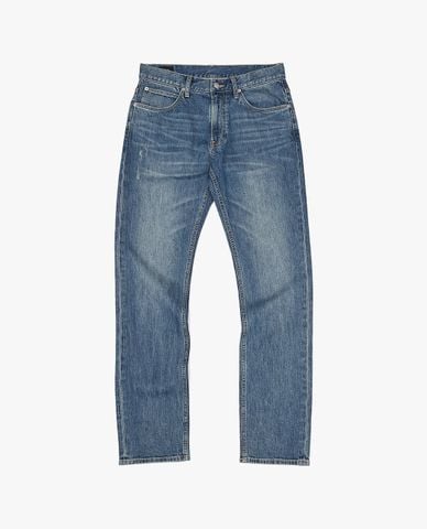  LEE - Quần jeans nam ống đứng wash bạc 